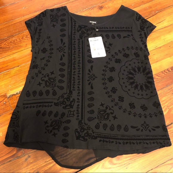 NWT Desigual Split Back Top (European M, US S) - Picture 5 of 6